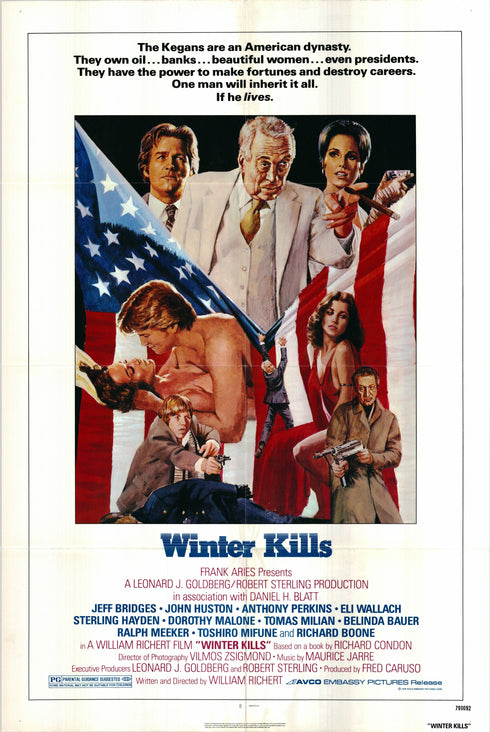 winter kills 1979 one sheet poster folded
